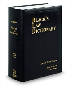 Black’s Law Dictionary, Deluxe unabridged 10th edition, 2014
