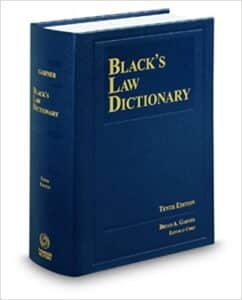 Black’s Law Dictionary, unabridged 10th edition, 2014