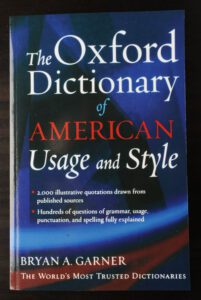 The Oxford Dictionary of American Usage and Style, 2000